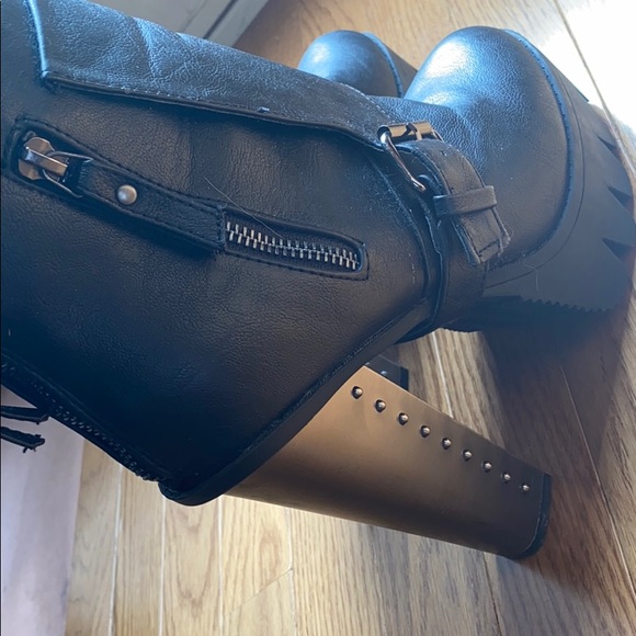 Platform biker Boots - Picture 4 of 4